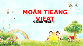 Giáo án điện tử Tiếng việt 1 bài 4 Chân trời sáng tạo : Vinh và chiếc gối mèo