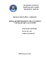 Kế Hoạch Kinh Doanh GSG Luxury - Tiểu Luận Cuối Kỳ 233MAR. Môn E – MARKETING | Đại học Văn Hiến.