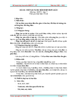 Giáo án Bài 20: Chế tạo nam châm điện đơn giản | Khoa Học Tự Nhiên 7 Kết nối tri thức