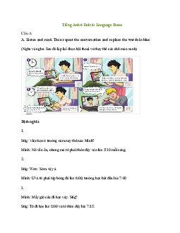 Tiếng Anh 6 Unit 6: Language Focus | Explorer English