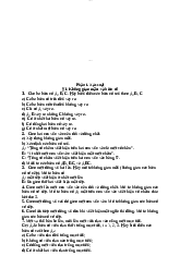 Bài tập chương 1 - Xác suất thống kê | Trường Đại học Kinh tế, Đại học Quốc gia Hà Nội