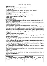 Đề cương môn sinh học lớp 8 có đáp án