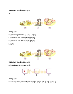 Giải Toán lớp 1 Bài 3 sách Cánh Diều