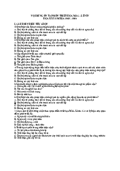 Nội dung ôn tập học kỳ 2022 - 2023 - Triết học Mac Lenin | Trường Đại học Ngoại ngữ, Đại học Đà Nẵng