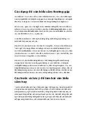 Các dạng đề văn biểu cảm thường gặp | Trường Đại học Sư phạm Hà Nội