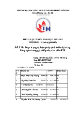 Tiểu luận kỹ năng giao tiếp lắng nghe - Kỹ năng giao tiếp | Đại học công nghiệp HCM