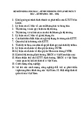 Nội dung ôn tập Kinh tế chính trị | Đại học Kinh tế kỹ thuật công nghiệp