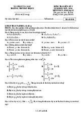 Đề giữa kỳ 1 Toán 11 năm 2025 – 2026 trường THPT Hồ Thị Kỷ – Cà Mau