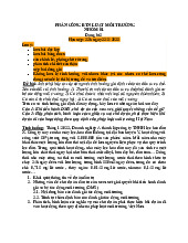 Đề cương môn Luật môi trường - Trường Đại học lao động -  xã hội