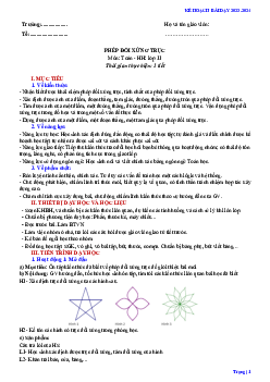 Bài 3: Phép đối xứng trục | Giáo án Chuyên đề Toán 11 Kết nối tri thức