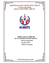 Giới thiệu hệ thống BMS mini | Môn Hệ thống BMS - Đại học Sư phạm Kỹ thuật Thành phố Hồ Chí Minh