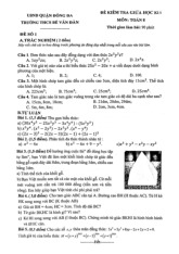 Đề giữa học kì 1 Toán 8 năm 2024 – 2025 trường THCS Bế Văn Đàn – Hà Nội