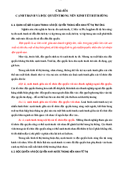 Chủ đề 6 - Kinh tế chính trị Mác-Lênin | Quản trị kinh doanh | Trường đại học Nha Trang