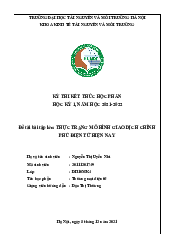 Mô hình giao dịch chính phủ - Thương mại điện tử | Trường Đại học Tài nguyên và Môi trường Hà Nội