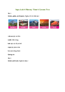 Giải Tiếng Anh lớp 4 Fluency Time! 4: Lesson One | Family and Friends