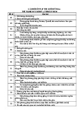 Câu hỏi ôn thi cuối kỳ - Thí nghiệm môn Vi sinh vật thực phẩm | Trường Đại học Bách Khoa Hà Nội