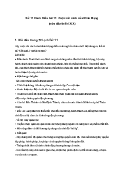Sử 11 Cánh Diều bài 11: Cuộc cải cách của Minh Mạng (nửa đầu thế kỉ XIX)