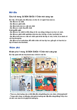 Giải GDCD 7 Bài 6: Nhận diện tình huống gây căng thẳng| Chân trời sáng tạo