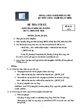 ĐỀ(2) THI CUỐI KỲ MÔN : PHẦN MỀM MÃ NGUỒN MỞ VÀ THIẾT KẾ WEB