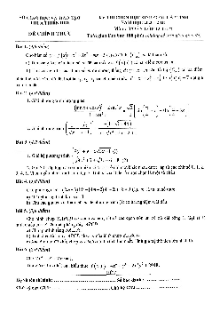 Đề thi chọn HSG tỉnh Toán 12 năm 2020 – 2021 sở GD&ĐT Thừa Thiên Huế