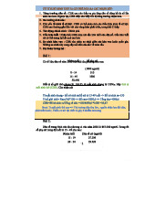 BÀI TẬP DÂN SỐ VÀ PHÁT TRIỂN 2019: TÍNH TOÁN CÁC TỈ SUẤT SINH