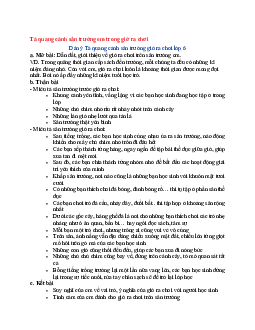 Văn mẫu lớp 6 Kết nối tri thức bài Tả quang cảnh sân trường em trong giờ ra chơi