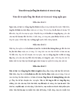 Văn mẫu lớp 6: Tóm tắt truyện Ông lão đánh cá và con cá vàng | Cánh diều