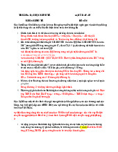 Đề ôn thi vĩ mô giữa kỳ số 6 - Môn Kinh tế vĩ mô - Đại Học Kinh Tế - Đại học Đà Nẵng