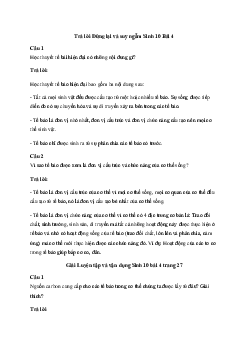 Sinh học 10 Bài 4: Các nguyên tố hóa học và nước - Kết Nối Tri Thức