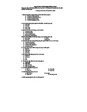 Đề thi Trắc nghiệm Ký sinh trùng Y học: Câu hỏi và Đáp án