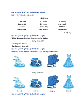 Giải VBT môn Tiếng việt 2 - Bài 4: Cô gió | Chân trời sáng tạo