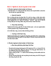 Nghiên cứu thị trường kinh doanh online môn Kinh tế tài nguyên  | Học viện Nông nghiệp Việt Nam