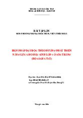 Bài tập lớn Biện pháp dạy đọc theo hướng phát triển năng lực môn Phương pháp dạy học tiếng Việt ở Tiểu học | Đại học Đồng Tháp