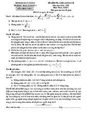 Đề giữa học kỳ 2 Toán 9 năm 2024 – 2025 trường THCS Cầu Giấy – Hà Nội có đáp án