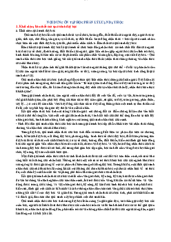 Nội dung ôn tập phần lý luận dạy học | Đại học Sư Phạm Hà Nội