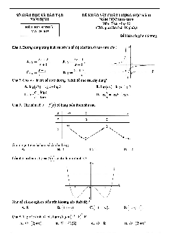 Đề thi học kỳ 2 Toán 12 năm học 2018 – 2019 sở GD&ĐT Nam Định
