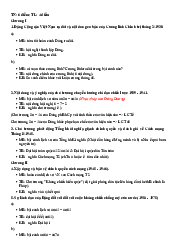 Đề cương ôn tập tín chỉ môn Lịch sử Đảng | Đại Học Hà Nội