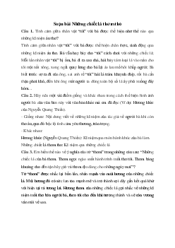 Soạn bài Những chiếc lá thơm tho - Chân trời sáng tạo