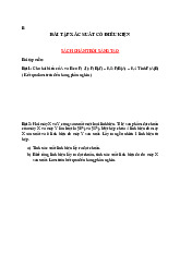 BÀI TẬP XÁC SUẤT CÓ ĐIỀU KIỆN - SÁCH BÀI TẬP CTST. Môn Xác suất thống kê | Đại học Công nghệ Thành phố Hồ Chí Minh.