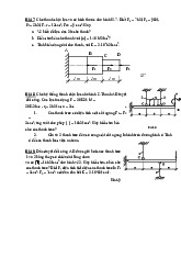 Đề cương - Bài tập và giải thích môn Sức bền vật liệu | Trường Đại học Bách Khoa Hà Nội