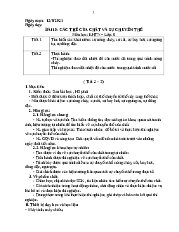 Bài 10 - Sự chuyển thể của chất (Tiết 2,3)| Bài giảng Khoa học tự nhiên 6 | Kết nối tri thức