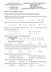 Đề cuối kỳ 2 Toán 9 năm 2024 – 2025 phòng GD&ĐT Bình Tân – TP HCM