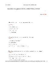Bài kiểm tra giữa kì học phần Văn hóa kinh doanh và khởi nghiệp | Đại học Bách Khoa Hà Nội