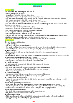 Đề Cương Ôn Tập HK 2 Lý 12 Năm Học 2022-2023