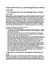 Chương trình môn học, hoạt động giáo dục có những vai trò gì?