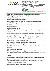 Đề thi kết thúc học phần: Quản trị ngân hàng thương mại | Đại học Nội Vụ Hà Nội