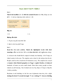 Giải Tiếng Anh 8 Unit 9: Skills 1 | Kết nối tri thức