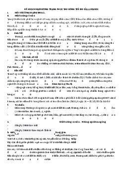 Kế hoạch markting trang phục thu đông trẻ em