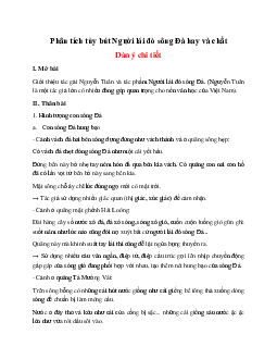 Phân tích tác phẩm Người lái đò sông Đà của Nguyễn Tuân hay nhất | Văn mẫu 12