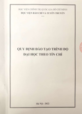 Quy chế đào tạo đại học theo hệ thống tín chỉ môn Quản lý đào tạo | Học viện Báo chí và Tuyên truyền